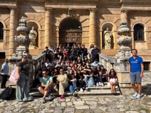 Schülergruppe in Italien